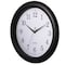 Clockswise 13.75-in. Plastic Black Round Silent, Non-Ticking Battery Operated Modern Analog Wall Clock, 2PK QI004510.BK.2 - alternate 5